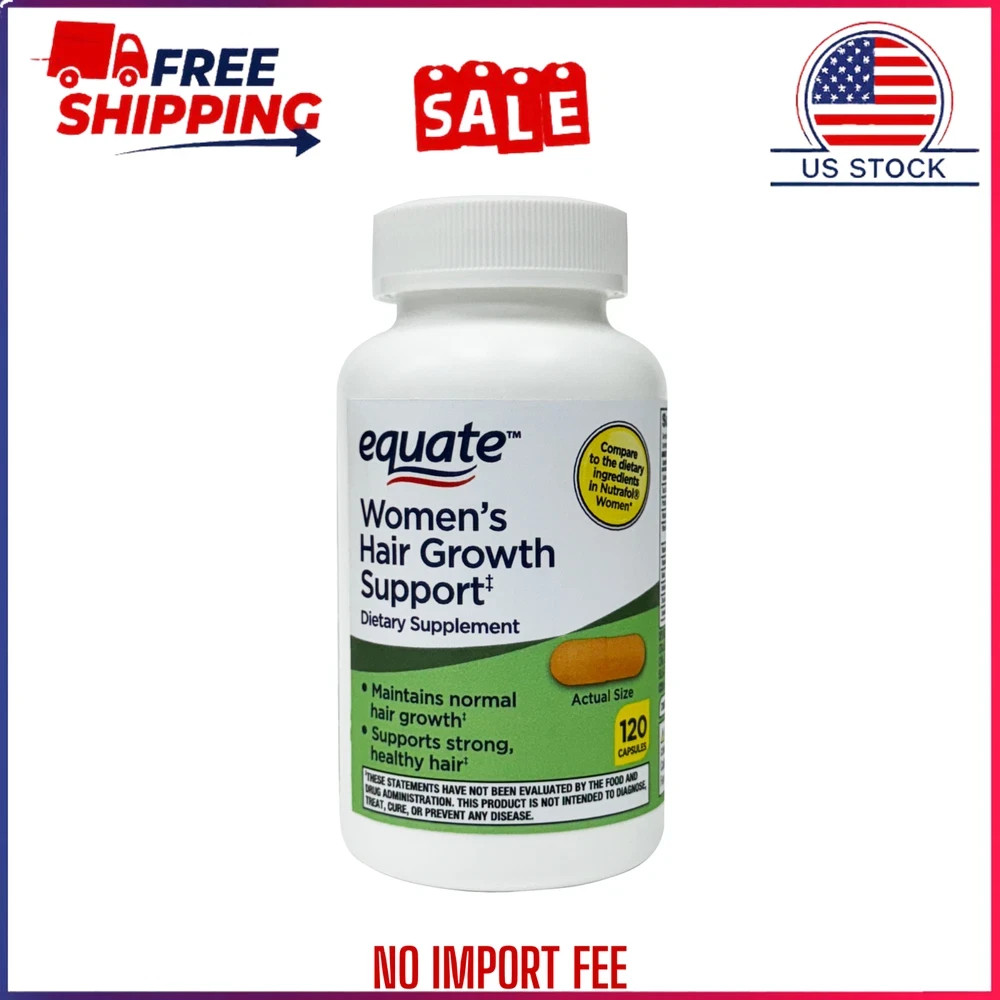 HOT SALE Equate Women\'s Hair Growth Support Dietary Supplement, 120 Capsules HOT SALE Equate Women\'s Hair Growth Support Dietary Supplement, 120 Capsules