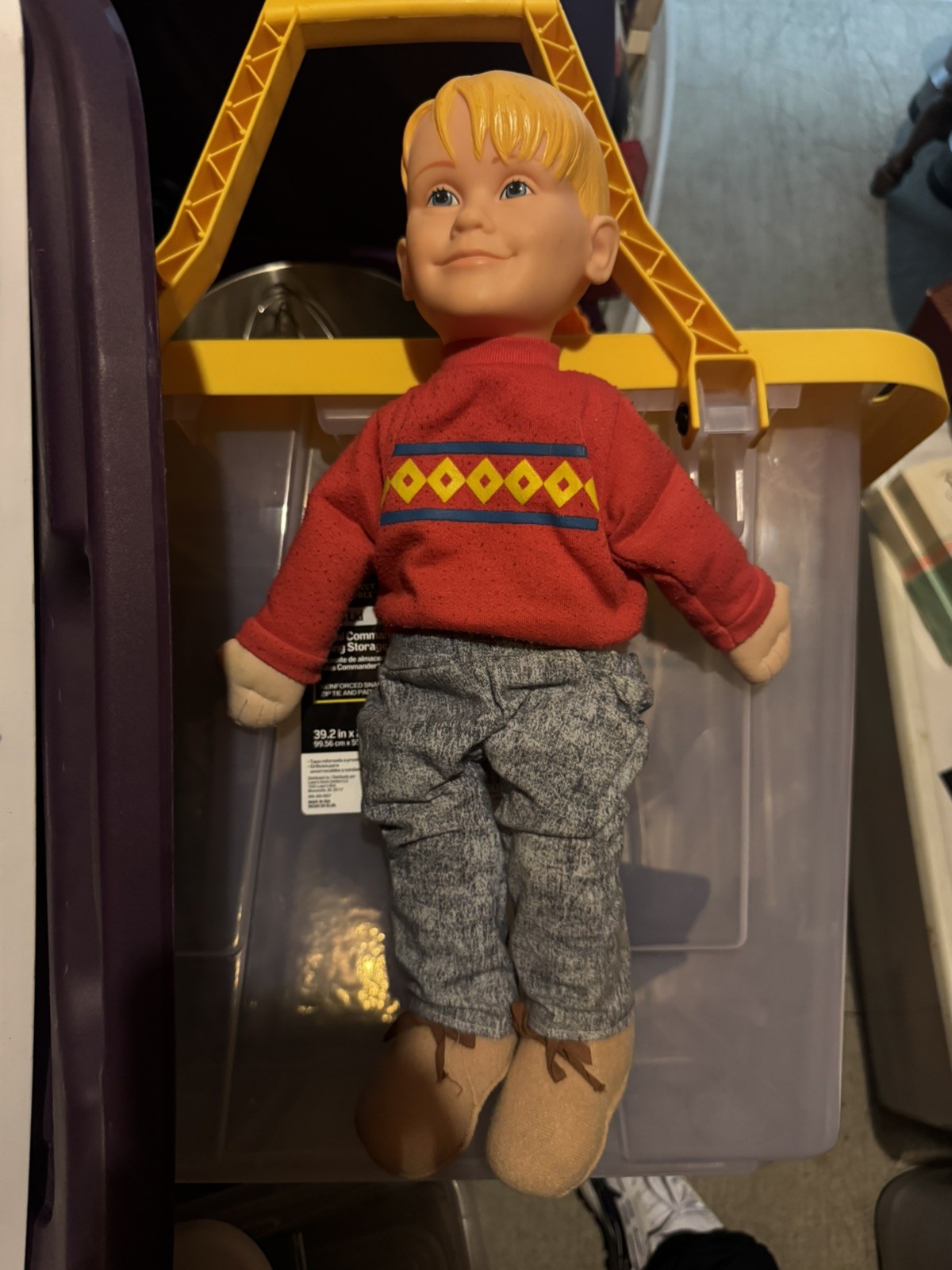Vintage Home Alone Talking Kevin Plush Doll Pullstring 1991still works see Video Vintage Home Alone Talking Kevin Plush Doll Pullstring 1991still works see Video
