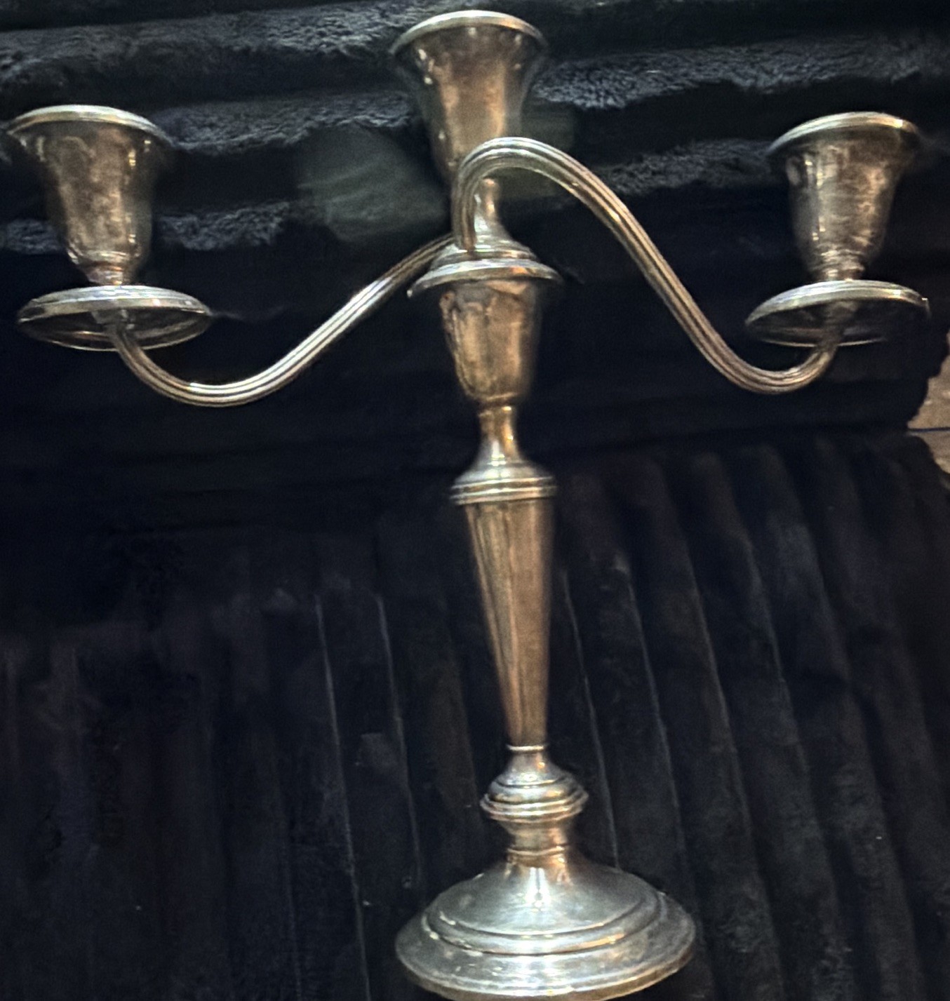 Gorham Sterling Silver (.925) 3-Light Candelabra Candlestick 808 Gorham Sterling Silver (.925) 3-Light Candelabra Candlestick 808