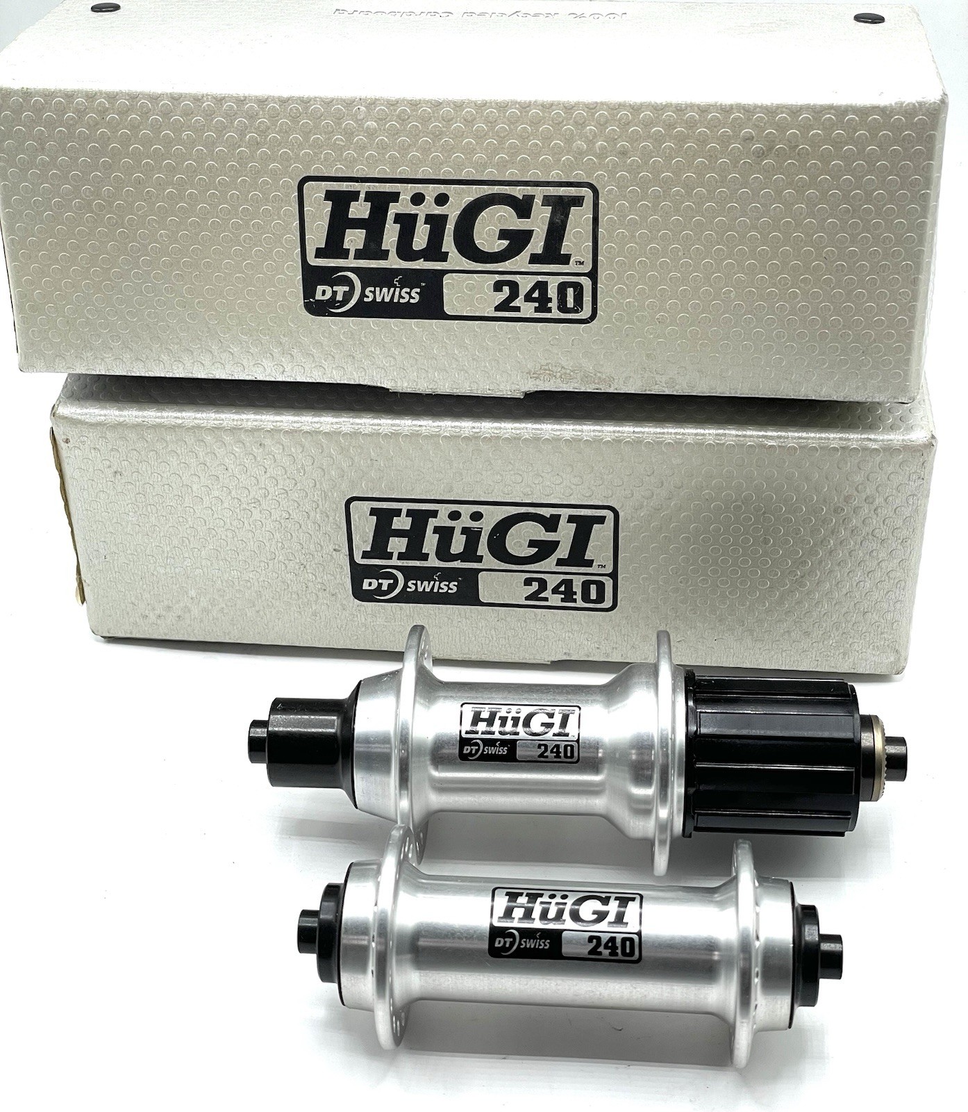 DT Swiss Hugi Hub Set NOS NIB 32 Hole 135/100 Spacing Vintage MTB DT Swiss Hugi Hub Set NOS NIB 32 Hole 135/100 Spacing Vintage MTB