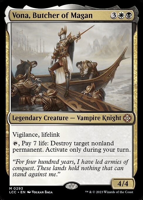 Vona, Butcher of Magan 293 M Normal LCC MTG NM Vona, Butcher of Magan 293 M Normal LCC MTG NM