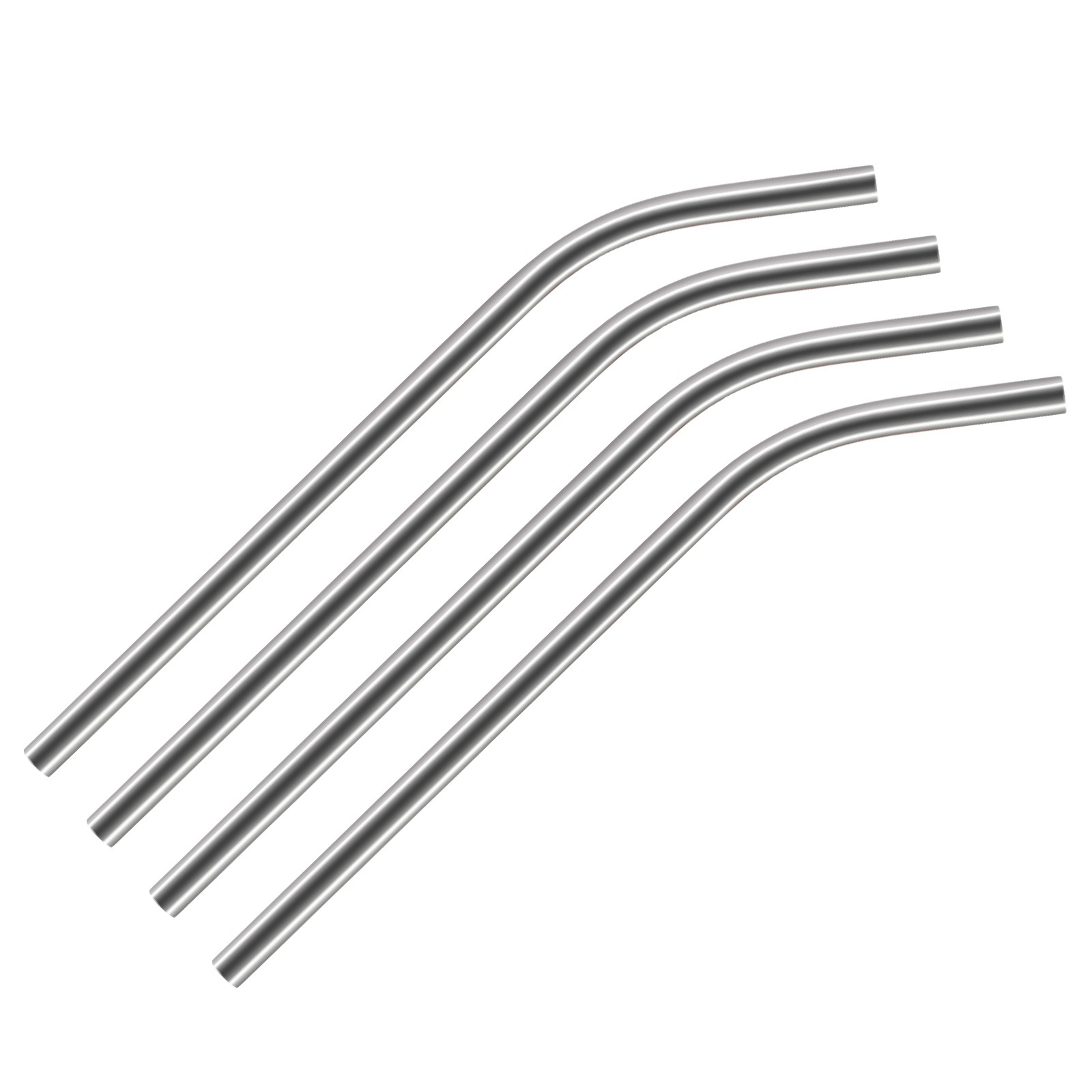 4Pcs Reusable Metal Straws Stainless Steel Bent Straw 8.5\ 4Pcs Reusable Metal Straws Stainless Steel Bent Straw 8.5\
