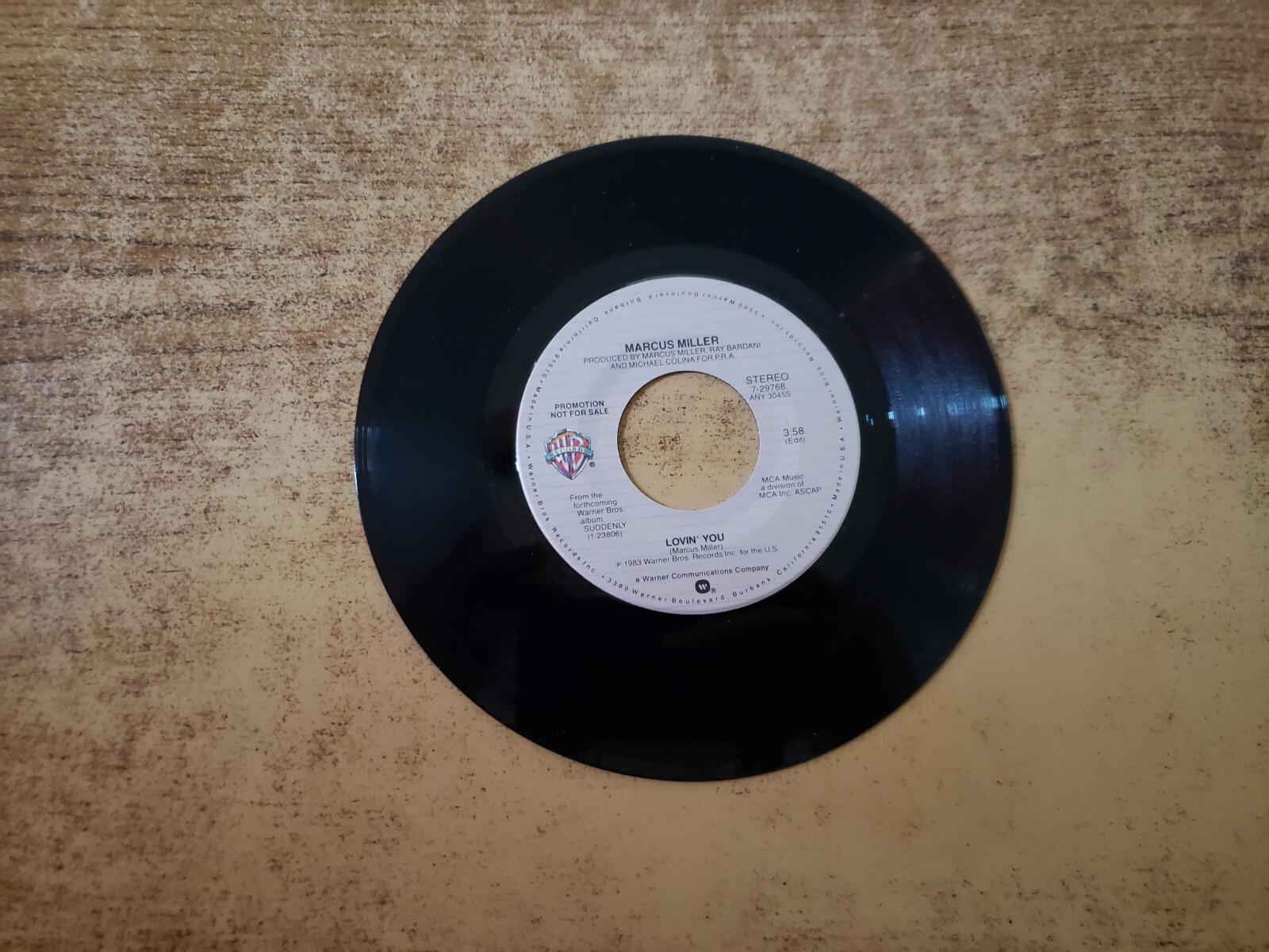 1980s VG+ PROMO  Marcus Miller – Lovin You 29768 45