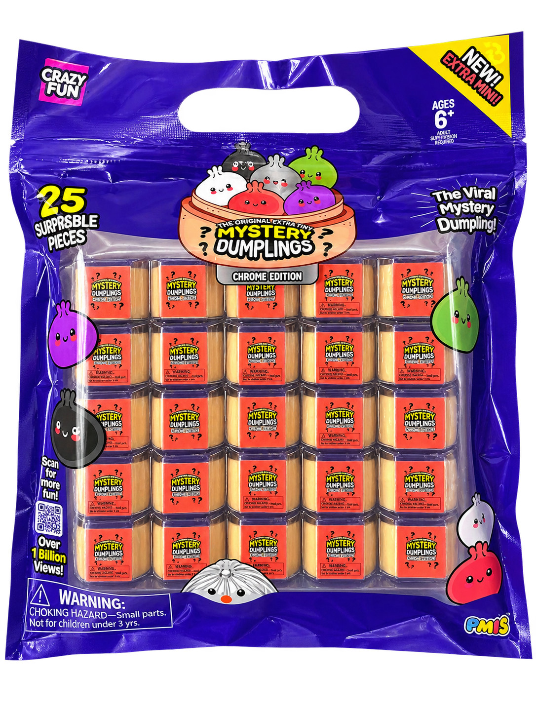❤️‍🔥Authentic RMS Crazy Fun Extra Mini Dumpling Chrome Edition *Singles*❤️‍🔥