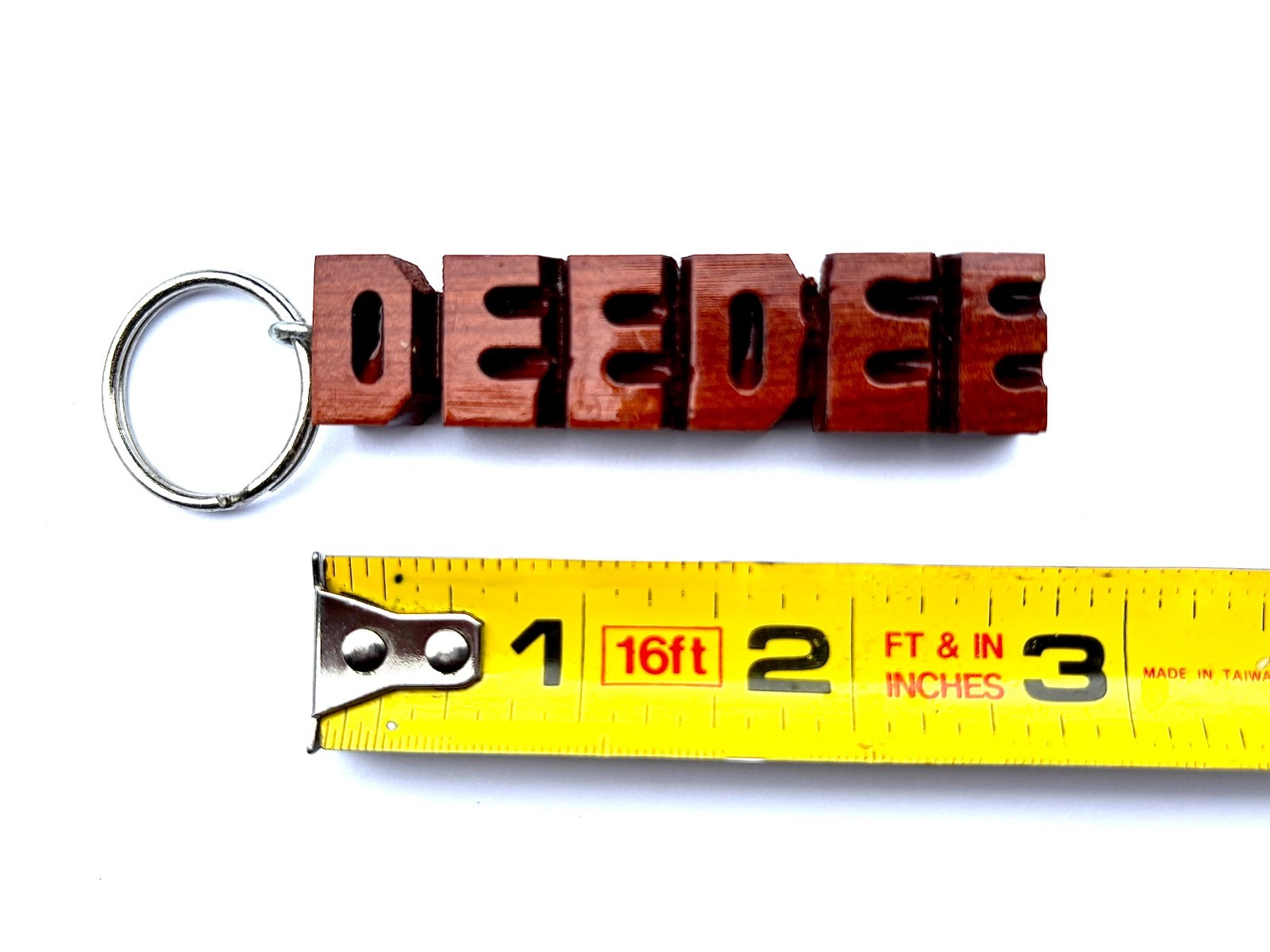 Vintage 70’s Dead stock Wooden Name Keychain Vintage 70’s Dead stock Wooden Name Keychain