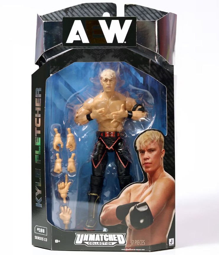 New Kyle Fletcher Series 13 Jazwares AEW Unmatched Toy Wrestling Action Figure New Kyle Fletcher Series 13 Jazwares AEW Unmatched Toy Wrestling Action Figure