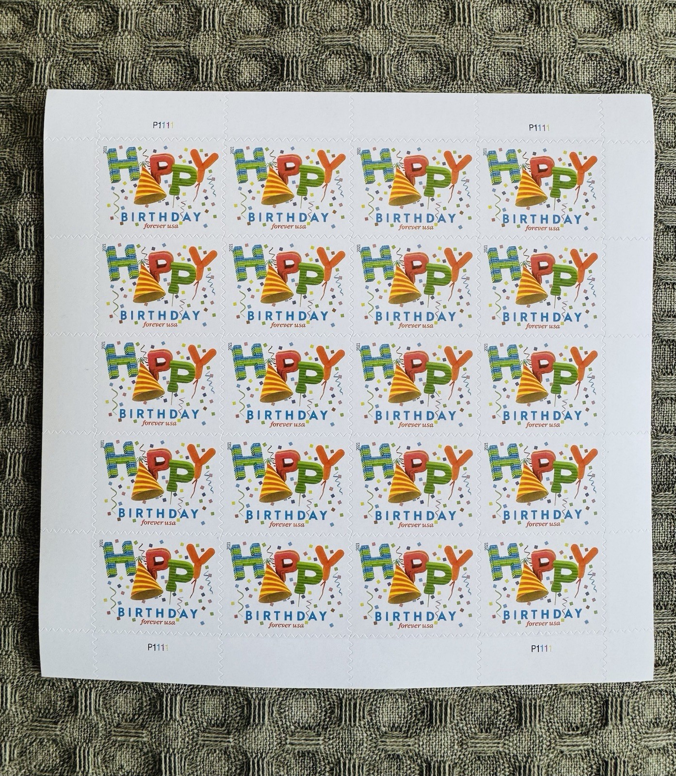 20 Unused Forever First Class Stamps Happy Birthday Celebration Invitations 20 Unused Forever First Class Stamps Happy Birthday Celebration Invitations