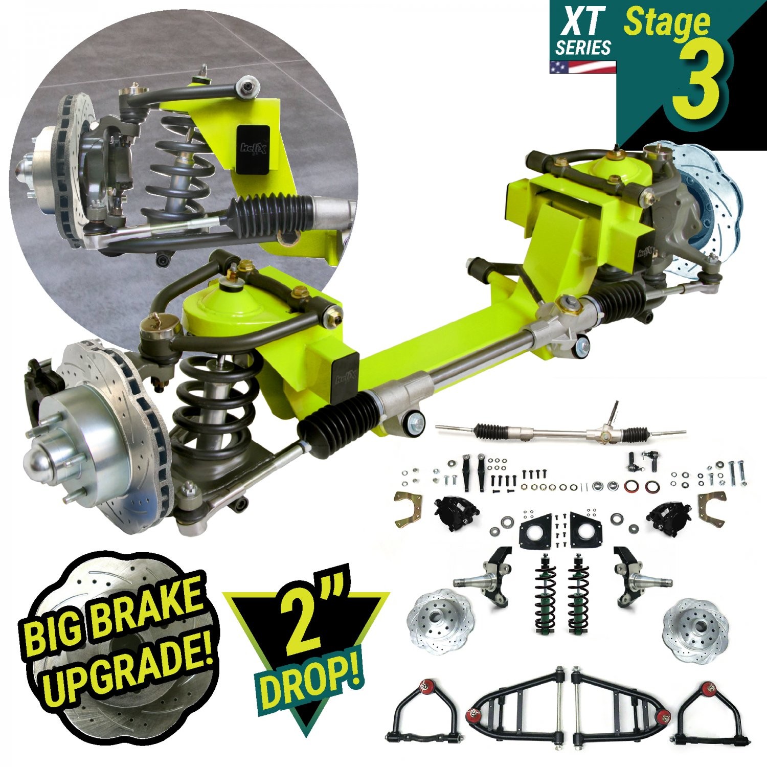 1967 - 1979 Ford Truck Mustang II IFS Kit XT Series - Stage 3V