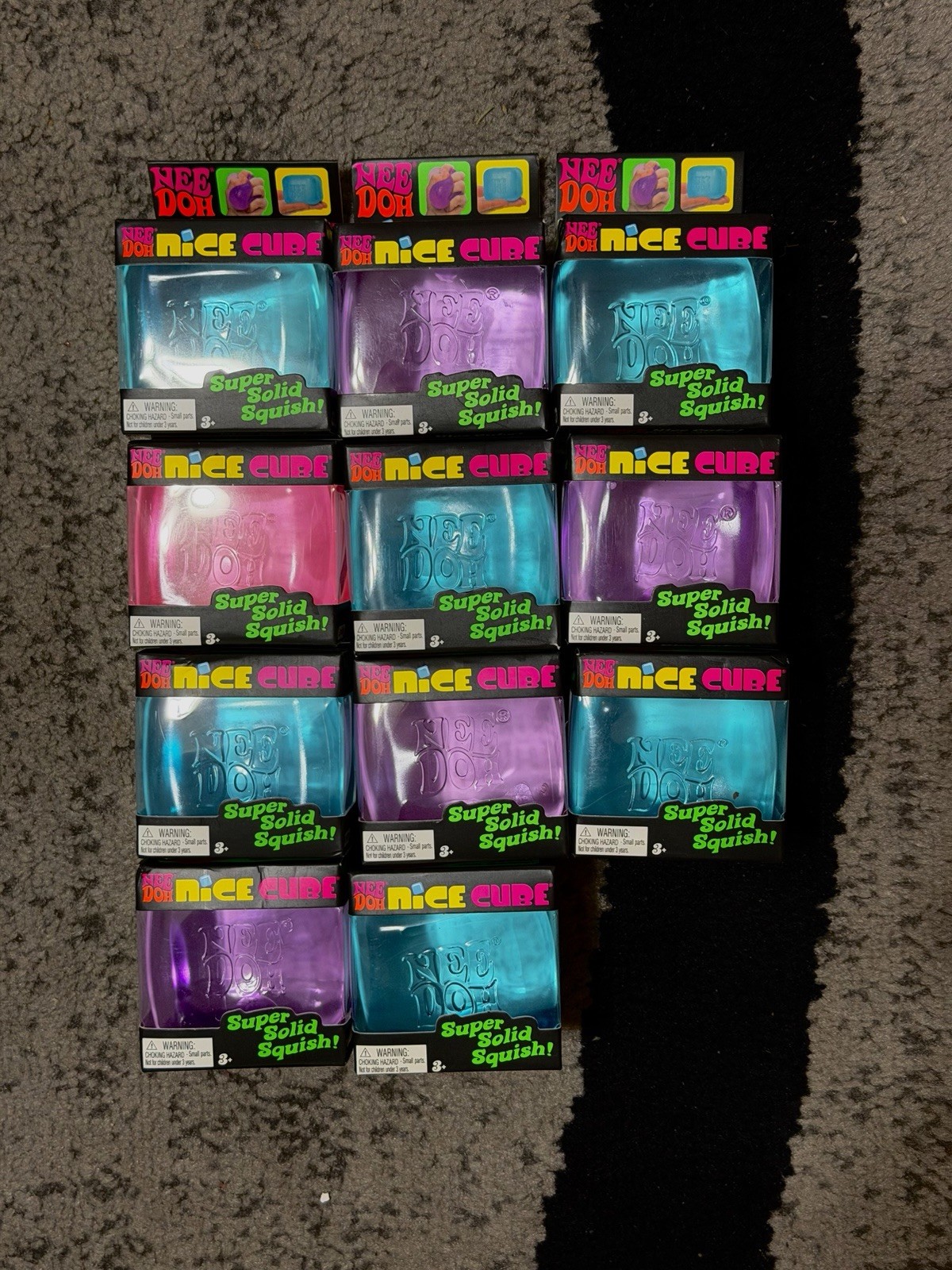 NeeDoh Nice Cube Lot of 11 Brand New Rare Schylling Squishy Sensory Stress Toys