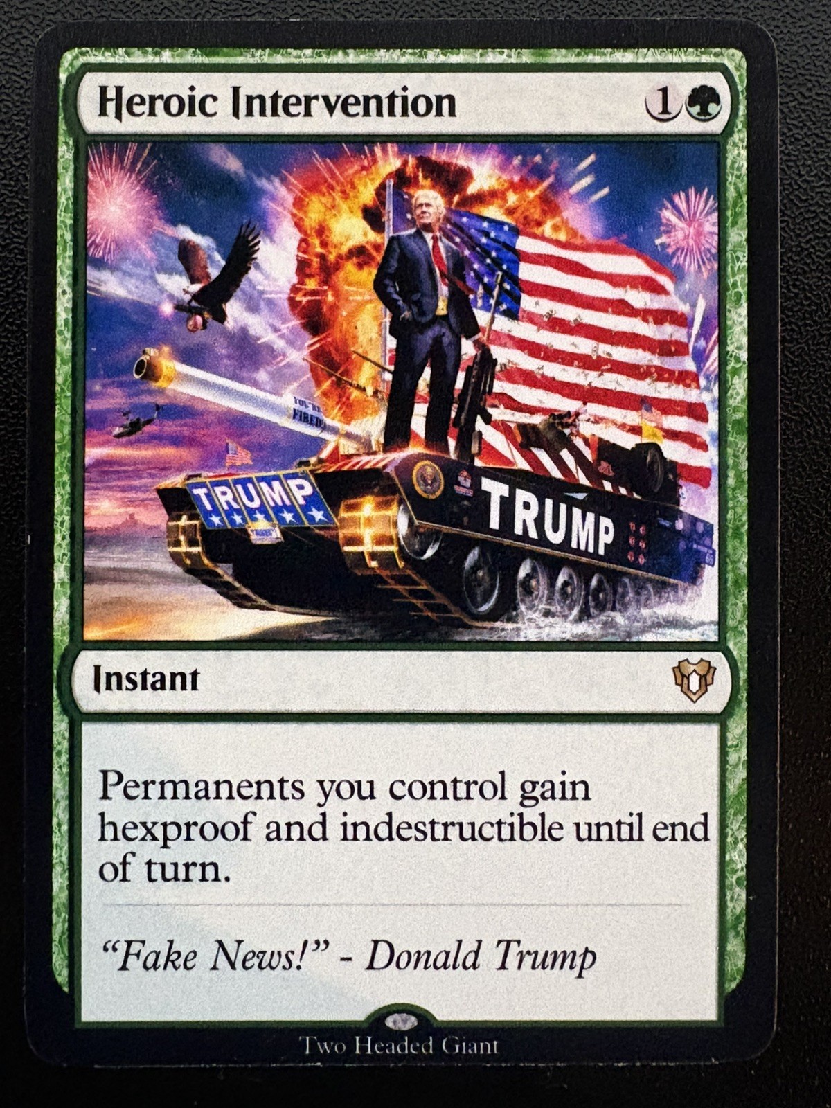 MTG Heroic Intervention Trump Playtest MTG Heroic Intervention Trump Playtest