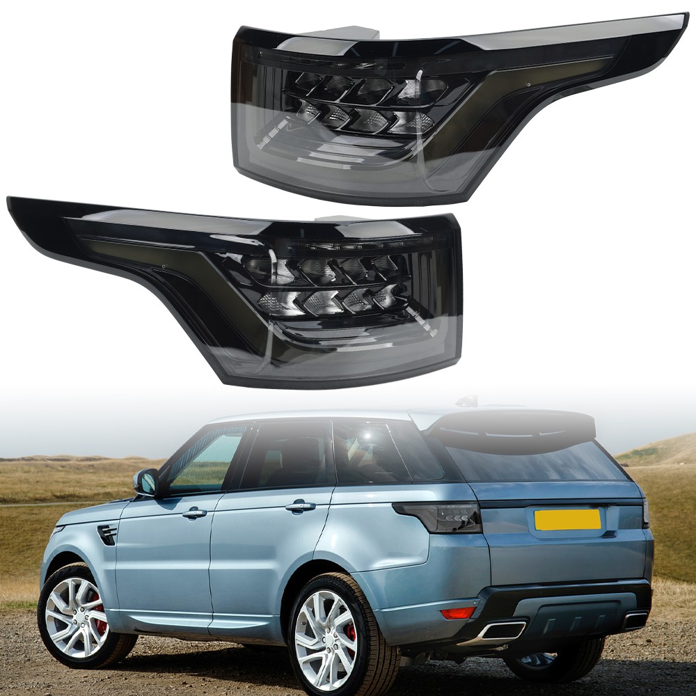 For 2014-2022 Land Range Rover Sport Pair LED Tail Light Rear Brake Lamp Smoked