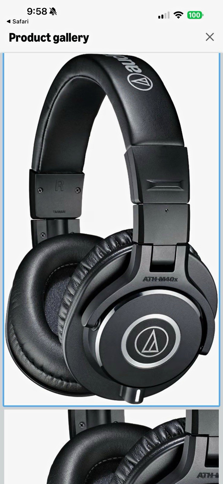 Audio-Technica ATH-M40x Wired Over-Ear Headphones 3.5mm, Black Studio Audio-Technica ATH-M40x Wired Over-Ear Headphones 3.5mm, Black Studio