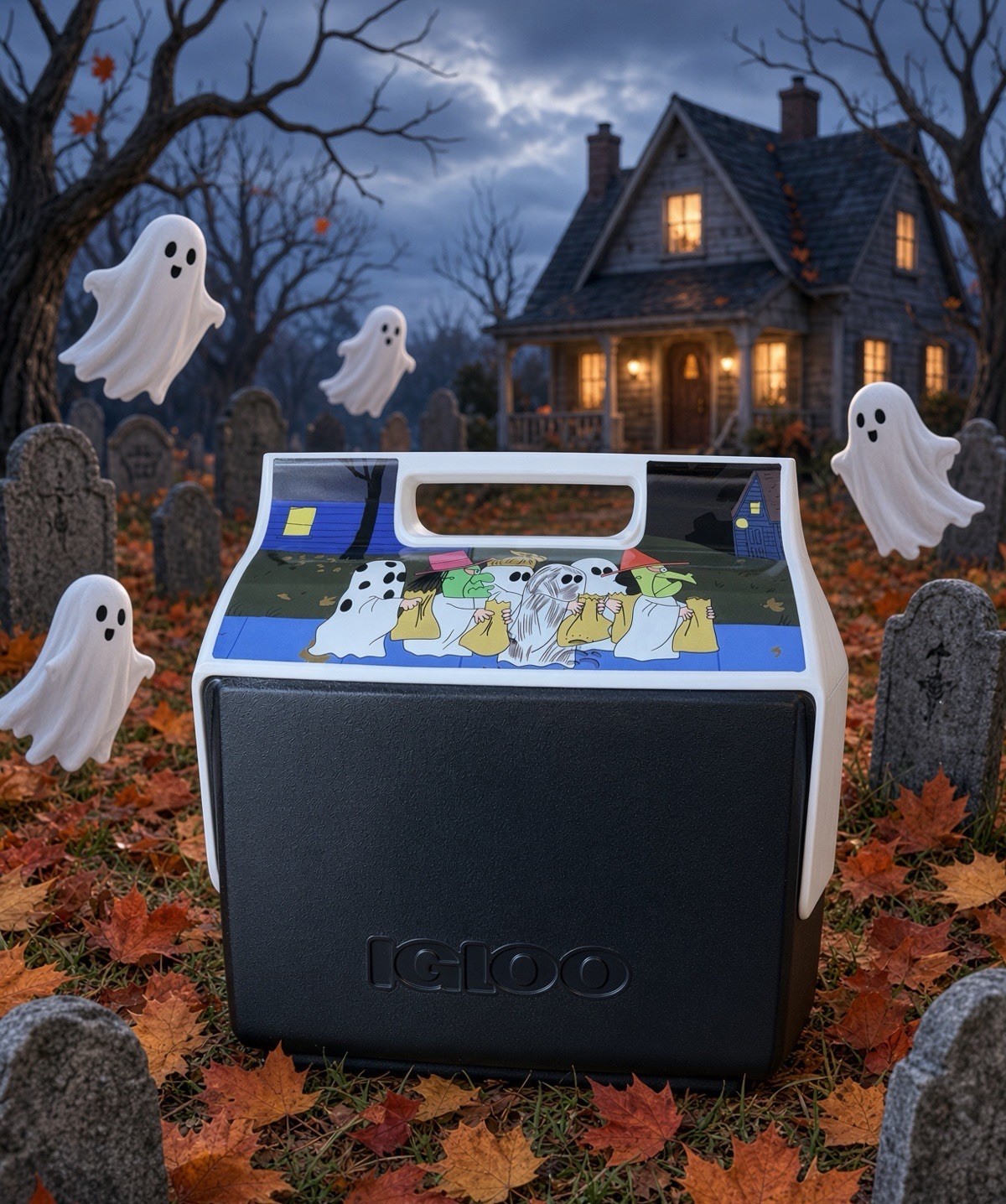 Peanuts GREAT PUMPKIN 7QT Little Playmate Cooler Halloween Charlie Brown Snoopy Peanuts GREAT PUMPKIN 7QT Little Playmate Cooler Halloween Charlie Brown Snoopy
