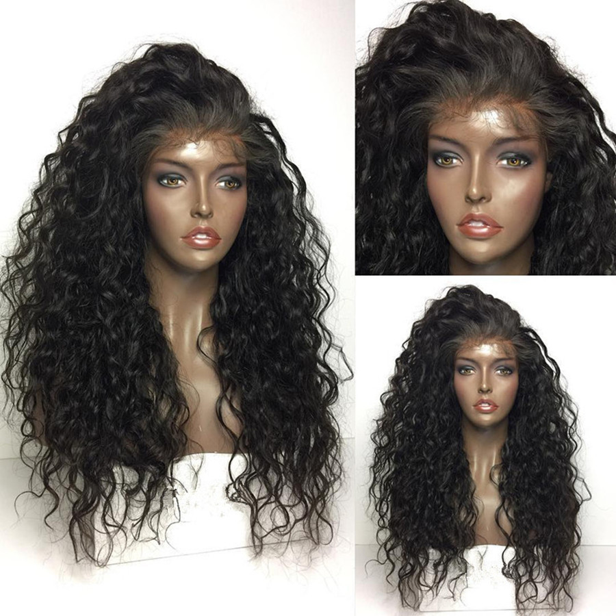 Synthetic Lace Front Wig Loose Curly Wave Hair Heat Resistant for Black Women