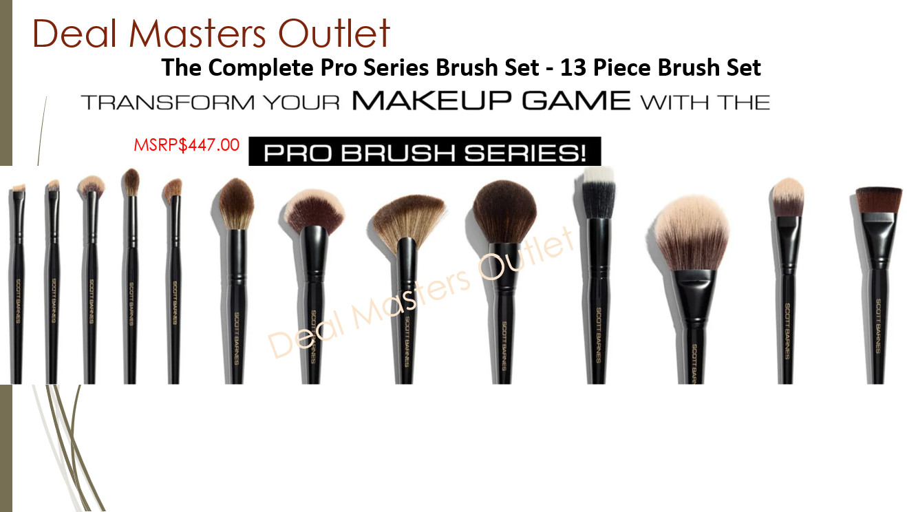 13 Pcs full set of scott barnes brushes-New Authentic