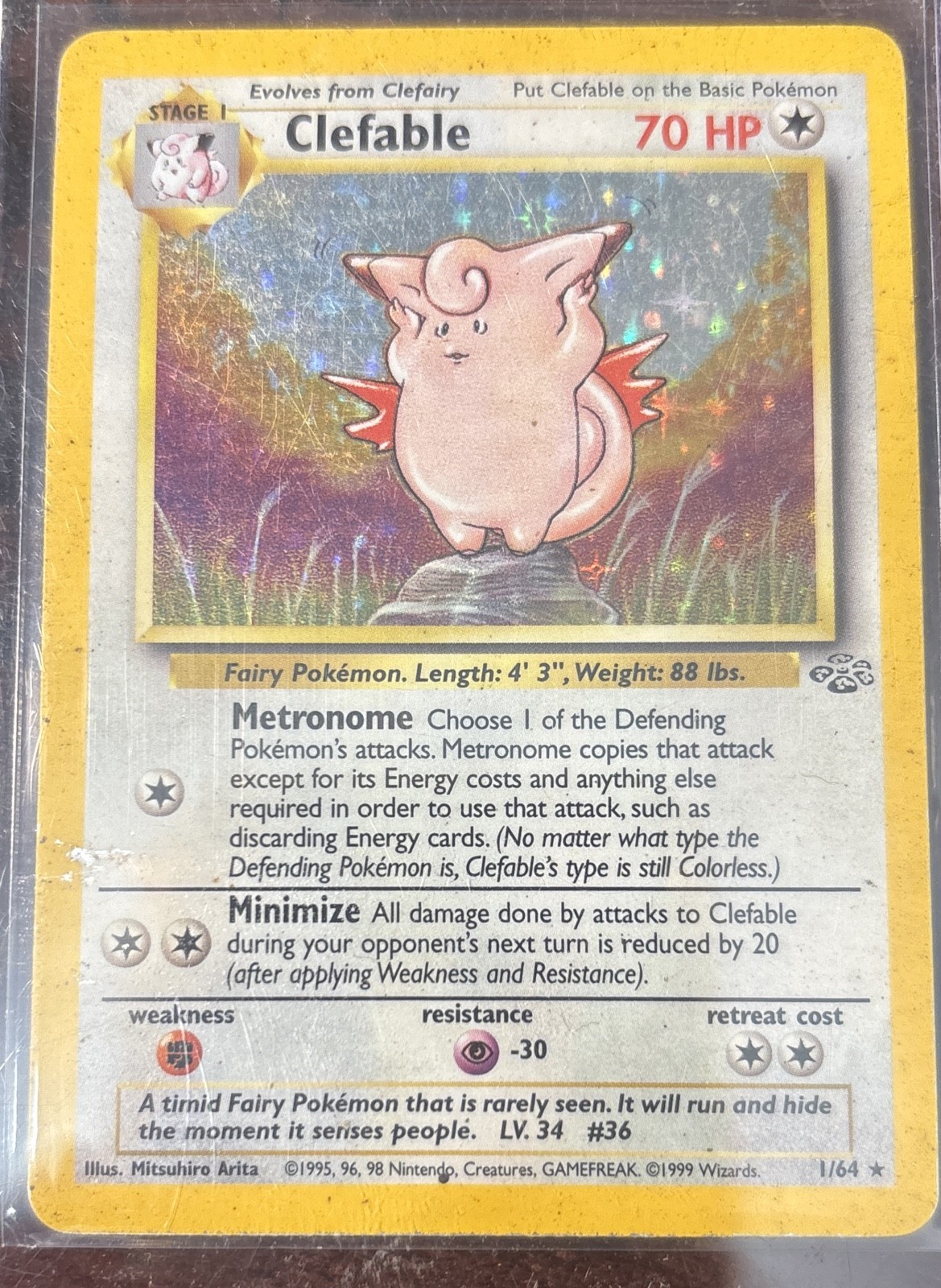 Clefable 01/64 Jungle Holo Clefable 01/64 Jungle Holo