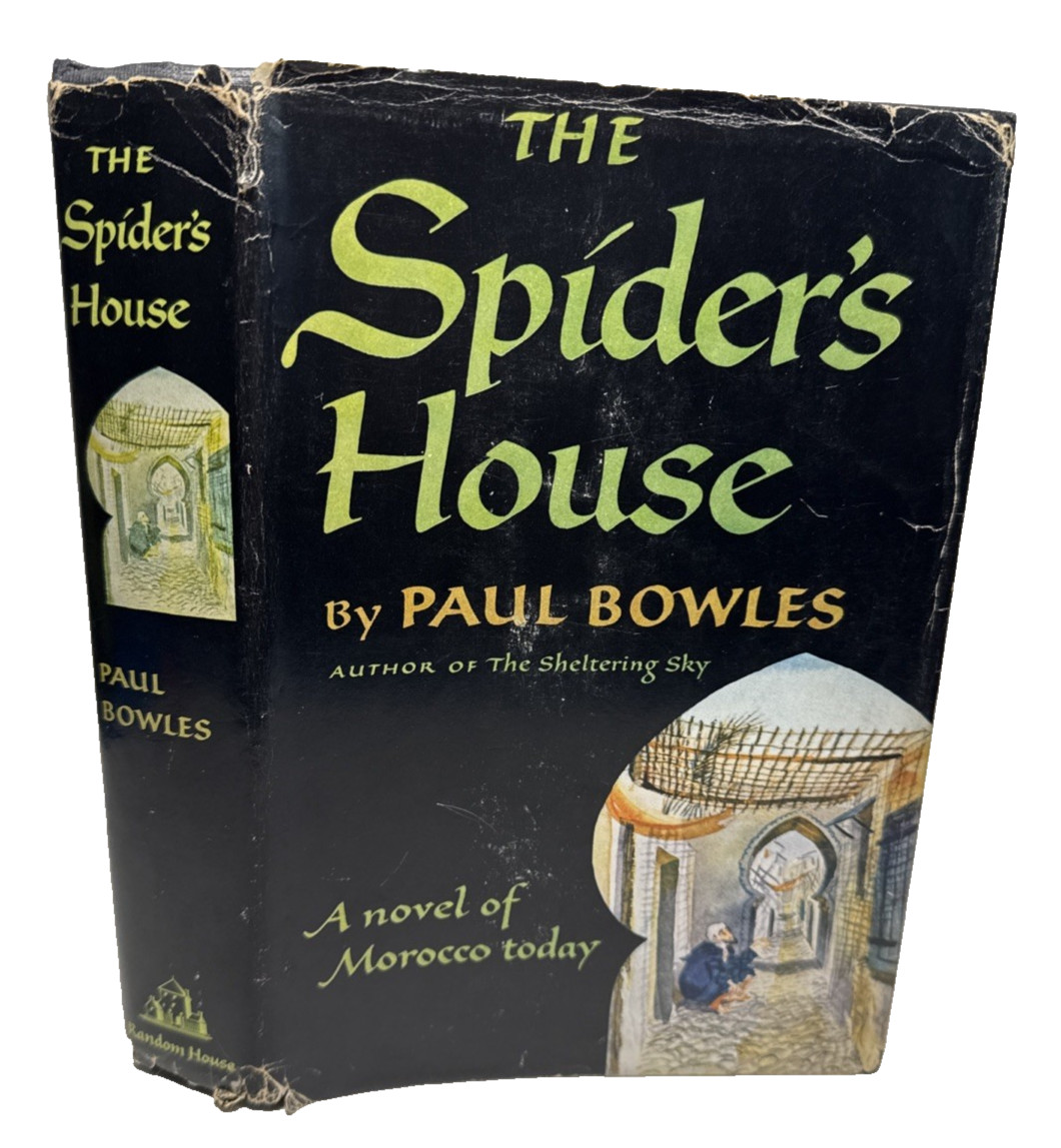 The Spider\'s House Paul Bowles 1955 FIRST PRINTING DUST JACKET Antique Book