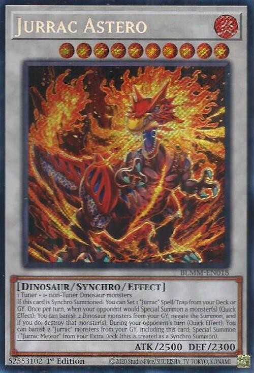 YUGIOH 1x Jurrac Astero Secret Rare BLMM-EN018 NM YUGIOH 1x Jurrac Astero Secret Rare BLMM-EN018 NM