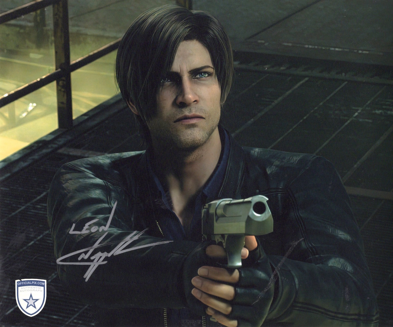 Signed Nick Aostolides Resident Evil: Requiem Leon 8x10 w/ Official Pix COA