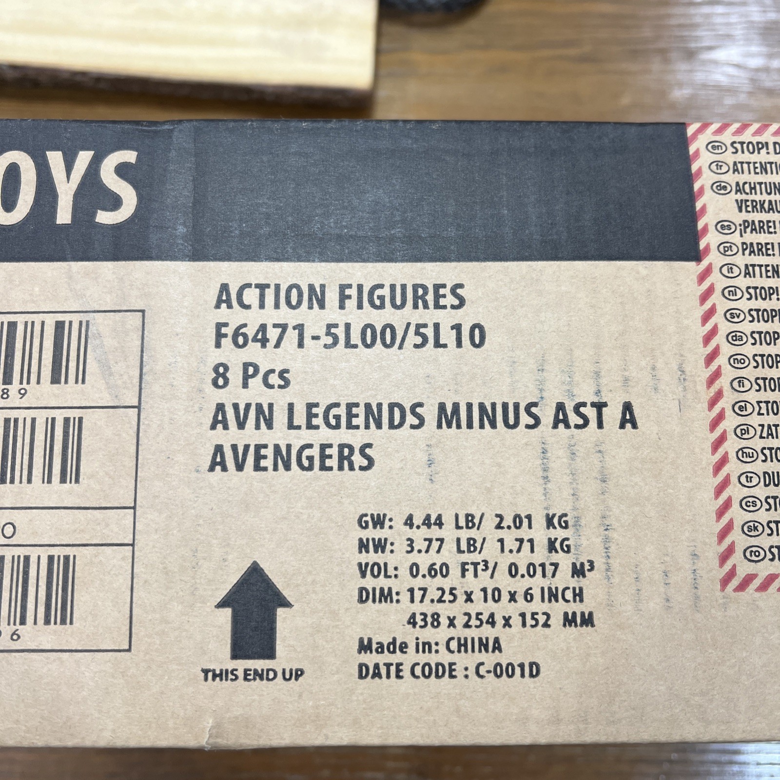 Hasbro Avengers Legends Action Figure Set 8 Pcs F6471-5L00/5L10 2023 sealed case