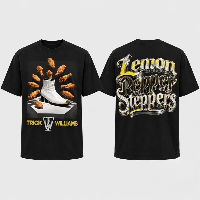 SALE ITEM HOT Trick Williams Lemon Pepper Steppers WWE T-Shirt Wrestling Fan Tee