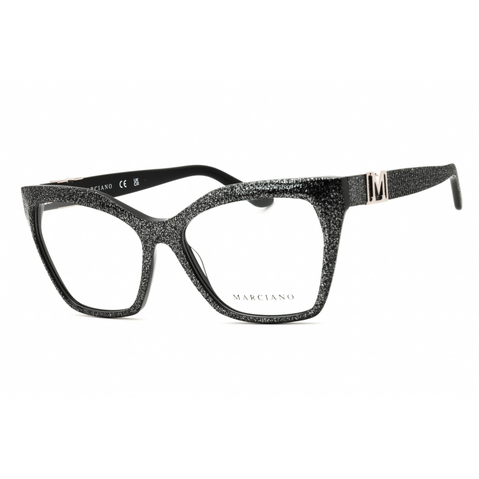 Guess By Marciano Women\'s Eyeglasses Shiny Black Full Rim Frame GM50009 001