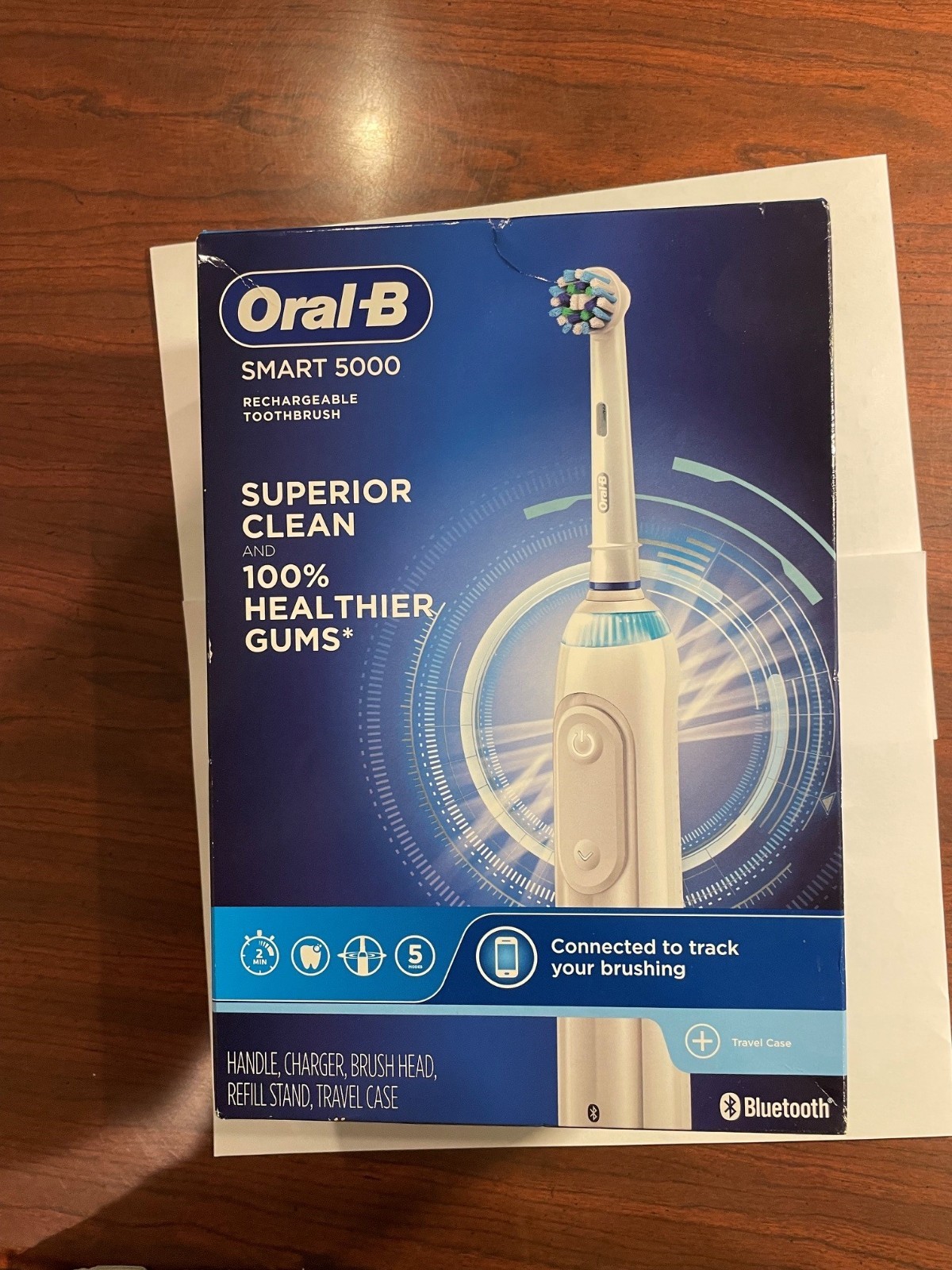 Oral-B Smart 5000 Power Rechargeable Electric Toothbrush - White - New unopened Oral-B Smart 5000 Power Rechargeable Electric Toothbrush - White - New unopened