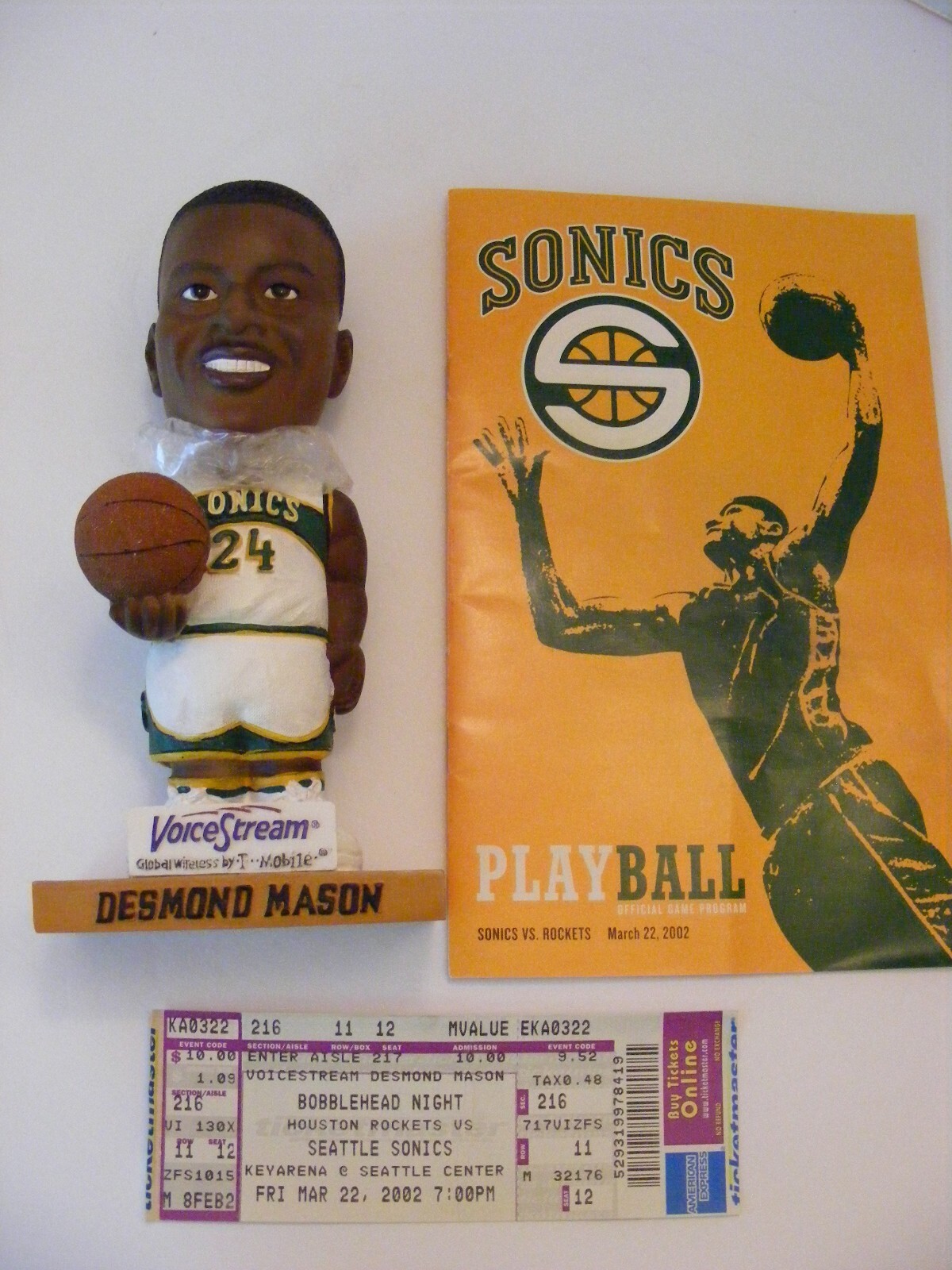 Seattle SuperSonics 2002 NBA Desmond Mason BOBBLEHEAD-NBA Dunk Champion-Extras Seattle SuperSonics 2002 NBA Desmond Mason BOBBLEHEAD-NBA Dunk Champion-Extras