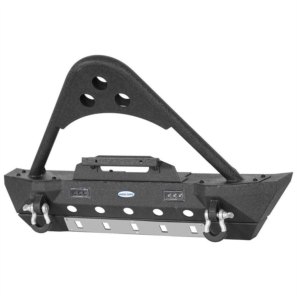 Fit 18-26 Jeep Wrangler JL Gladiator JT Stinger Steel Front Bumper w/Winch Plate