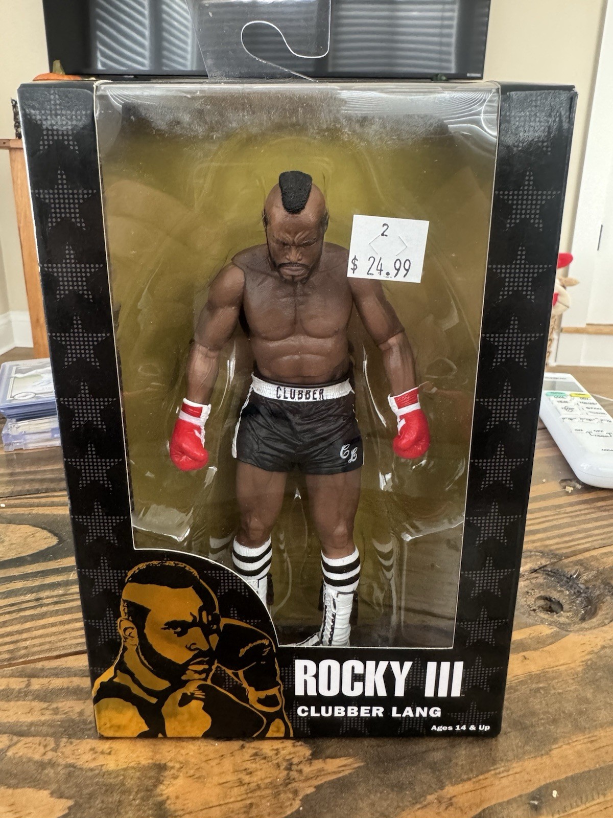 NECA Rocky III Clubber Lang Action Figure Black Shorts