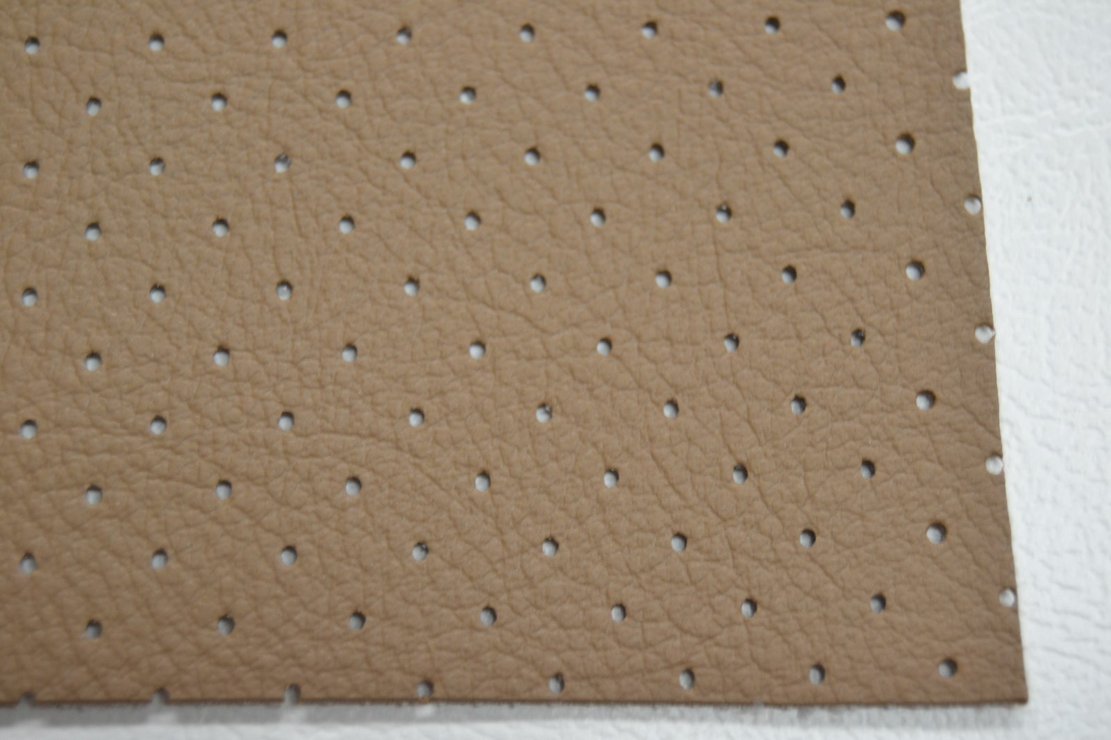 HAMPTON PERFORATED HEADLINER VINYL SADDLE BROWN MATERIAL BY THE YARD TOP QUALITY