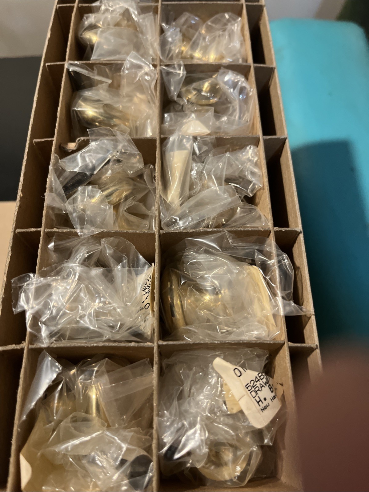 NEW OLD STOCK VINTAGE H.B. Ives Solid Brass Cabinet Drawer Knobs 10 Piece 1.25” NEW OLD STOCK VINTAGE H.B. Ives Solid Brass Cabinet Drawer Knobs 10 Piece 1.25”