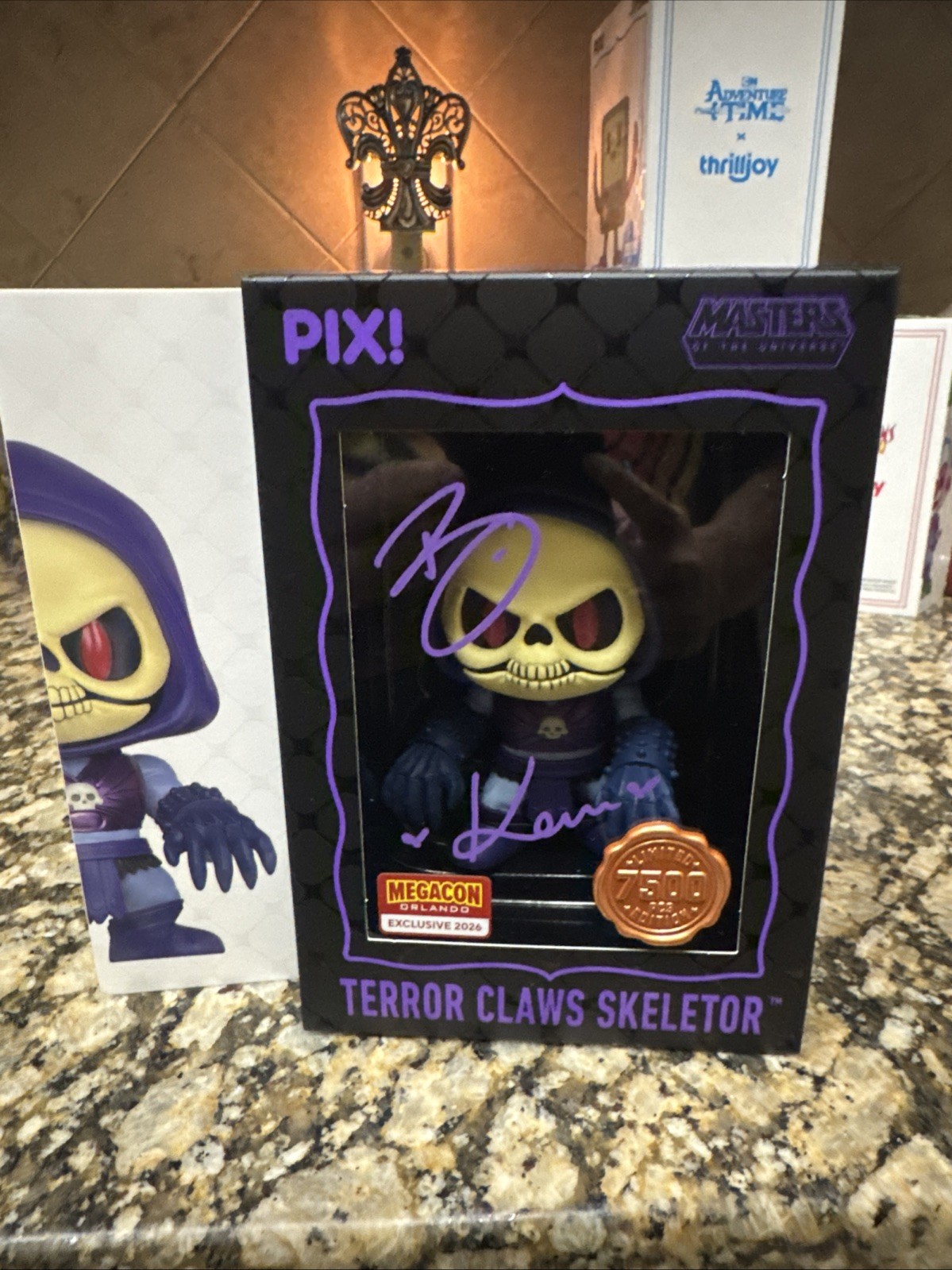 BRIAN MARIOTTI & KARISSA SIGNED TERROR CLAWS SKELETOR THRILLJOY HERO CON STICKER