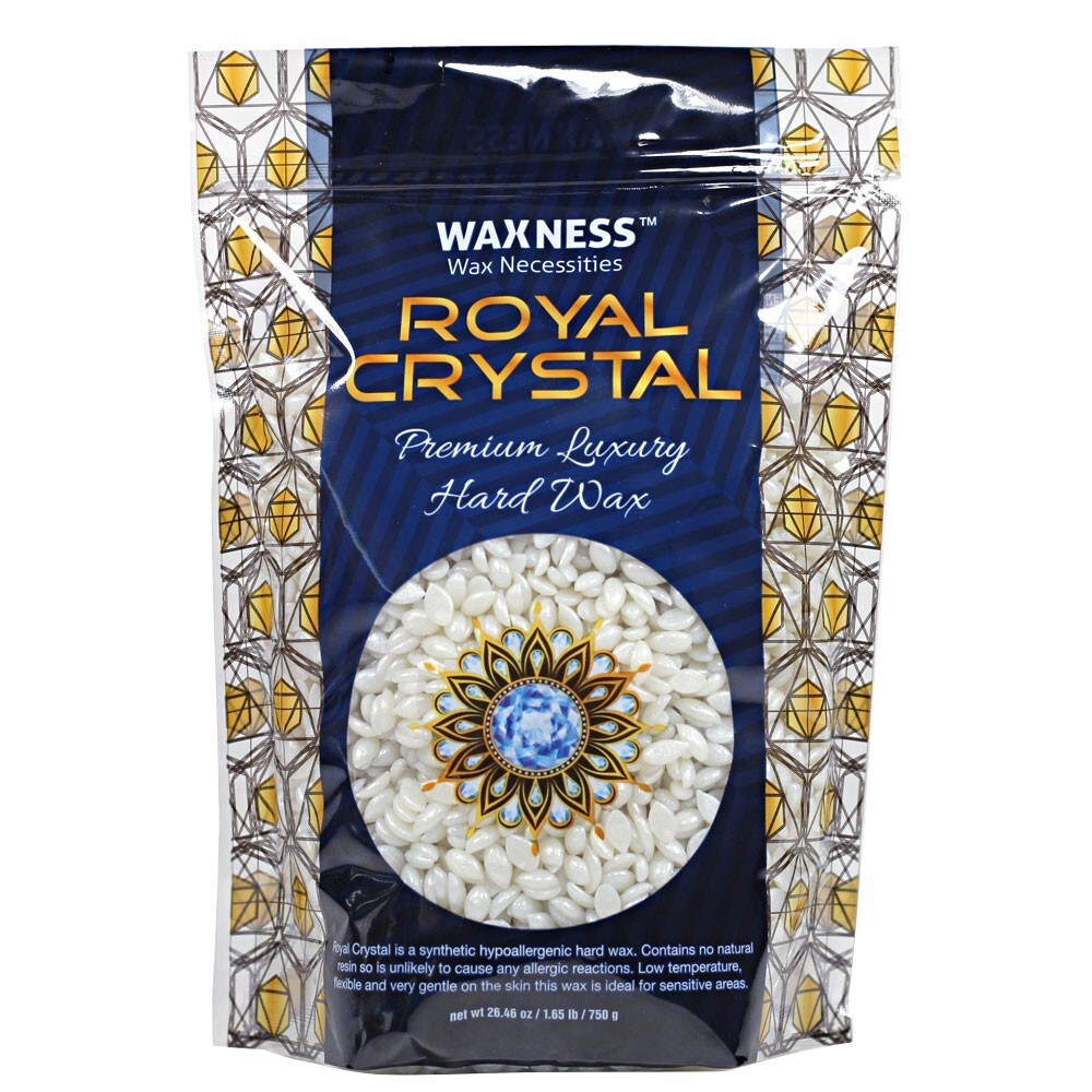 Waxness Royal Crystal Premium Luxury Hard Wax 1.65 lb / 750 g
