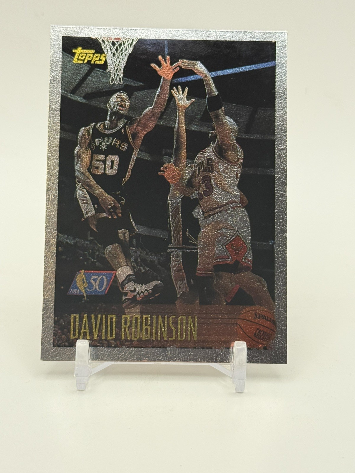 1996-97 Topps - Michael Jordan, David Robinson #80 Foil Nba 50💎 1996-97 Topps - Michael Jordan, David Robinson #80 Foil Nba 50💎