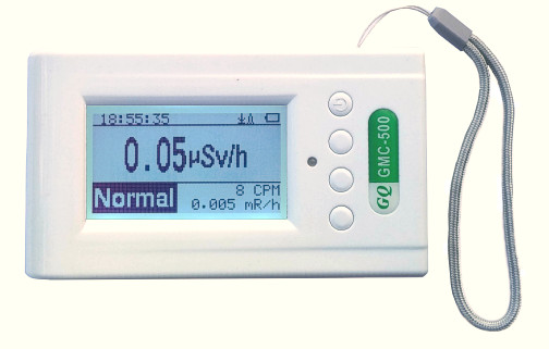 GQ GMC-500 Geiger Counter Radiation Detector β, γ and X-Ray Dosimeter data log GQ GMC-500 Geiger Counter Radiation Detector β, γ and X-Ray Dosimeter data log