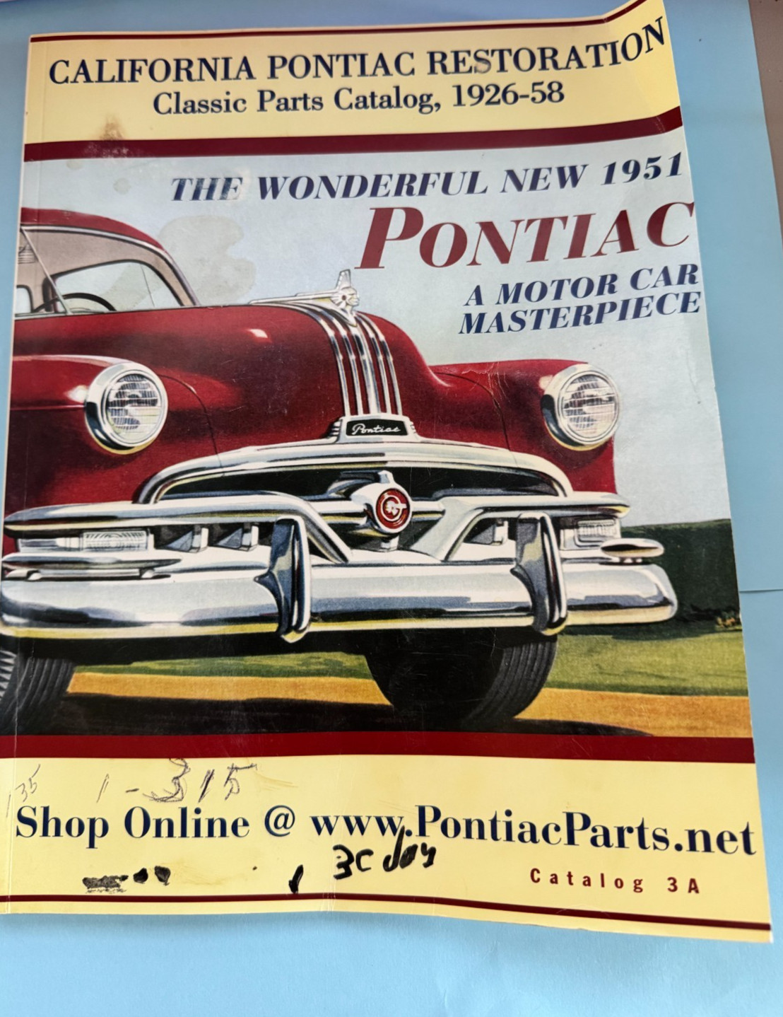 Vintage Pontiac the Wonderful New 1951 Pontiac Classic Parts Catalog