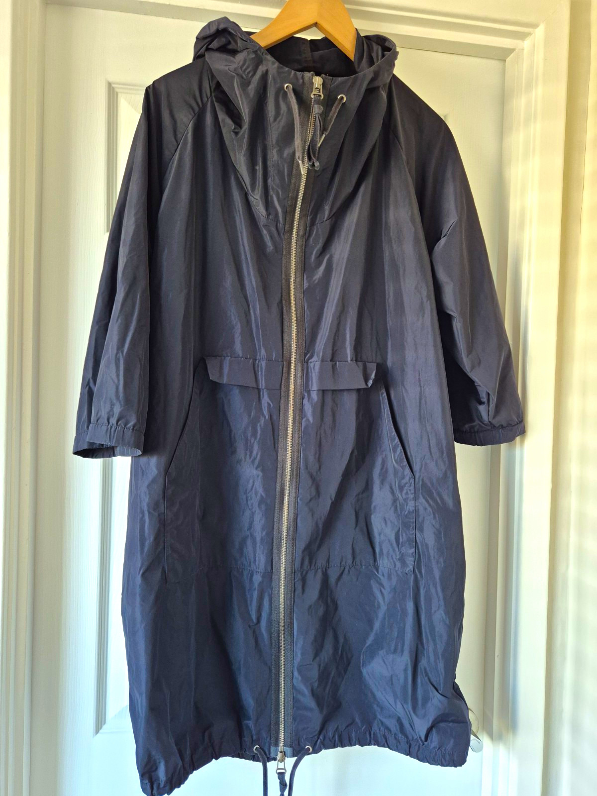 ARCHIVE Marni x H&M (2012) Oversized Hooded Cocoon Raincoat  Jacket Size 10