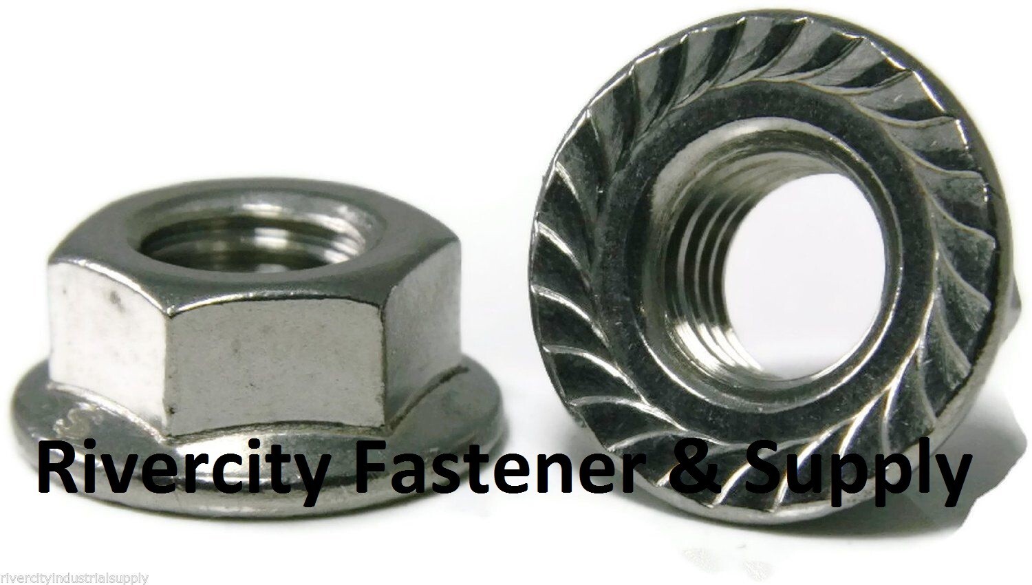 (50) M5-0.8 Stainless Serrated Flange Lock Nut Spin Wiz Nuts M5x0.8 Nut 5mm