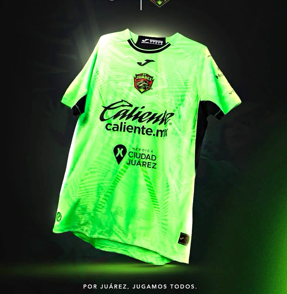 Joma FC Juárez Soccer Jersey Green/Black Shirt 2026/2027 Joma FC Juárez Soccer Jersey Green/Black Shirt 2026/2027