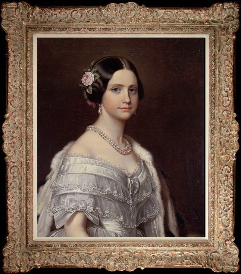 Hand Painted Old Master-Art Antique style Oil Painting female girl On Canvas