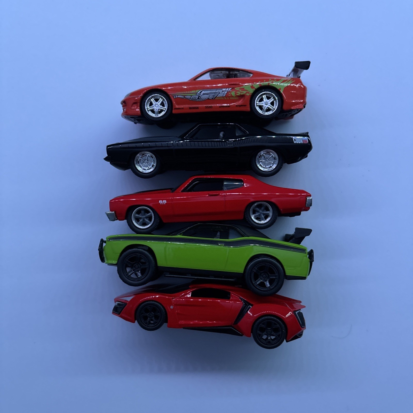 Fast And Furious Jada diecast Lot of 5 TOYOTA SUPRA Fast And Furious Jada diecast Lot of 5 TOYOTA SUPRA