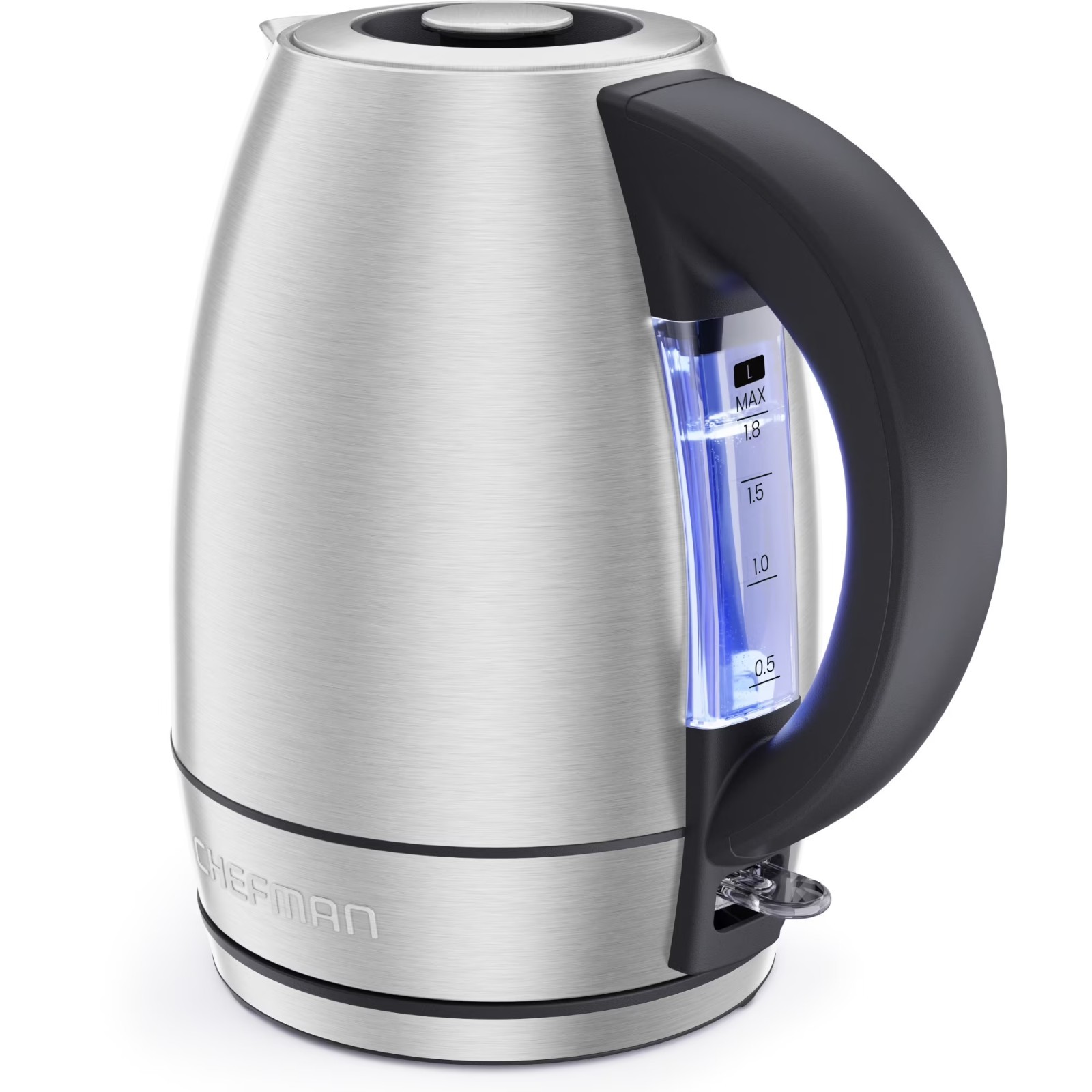 Chefman 1.8L Electric Kettle 1500W Rapid Boil Stainless Steel RJ11-18-SS