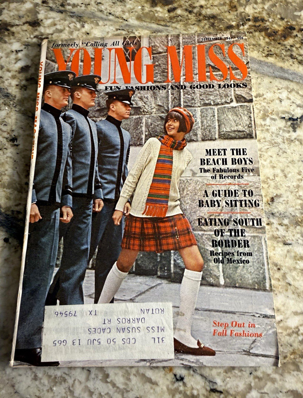 “Young Miss” magazine Sept. 1967 THE BEACH BOYS Illustrated “Young Miss” magazine Sept. 1967 THE BEACH BOYS Illustrated
