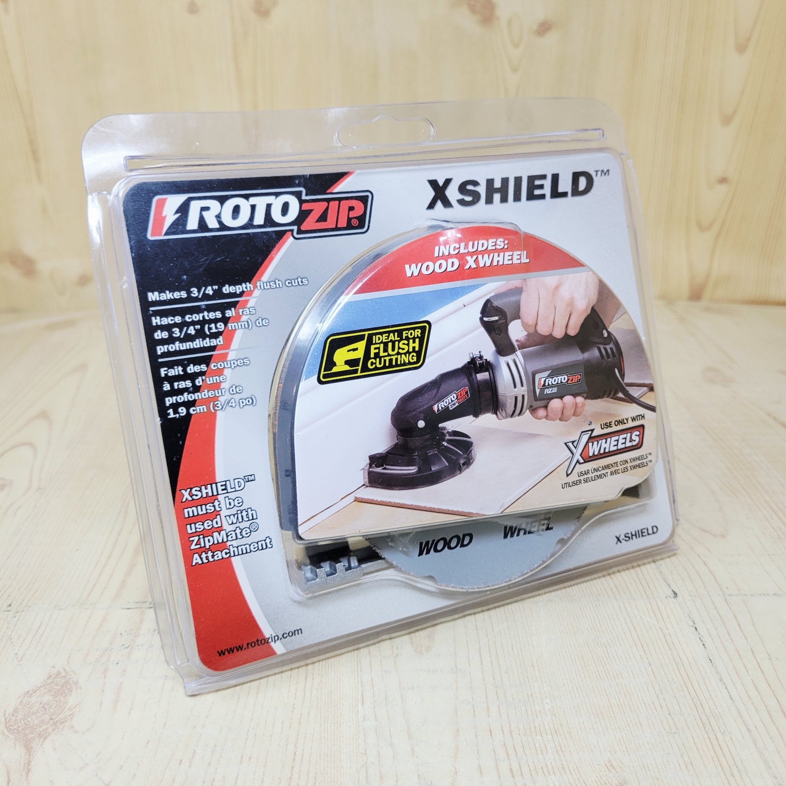 RotoZip Zip Mate XSHIELD Flush Guard Attachment For Flush Cutting NEW SEALED RotoZip Zip Mate XSHIELD Flush Guard Attachment For Flush Cutting NEW SEALED