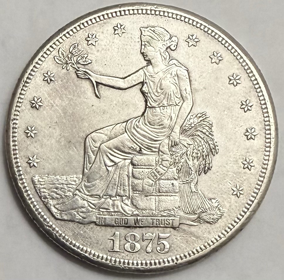 1875-S Trade Dollar AU Details 1875-S Trade Dollar AU Details