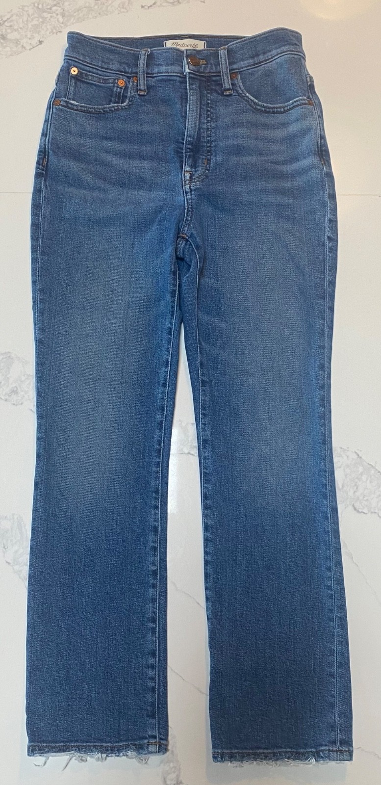 Madewell Women\'s Jeans High Rise Slim Demi-Boot Medium Wash Size 26 Madewell Women\'s Jeans High Rise Slim Demi-Boot Medium Wash Size 26