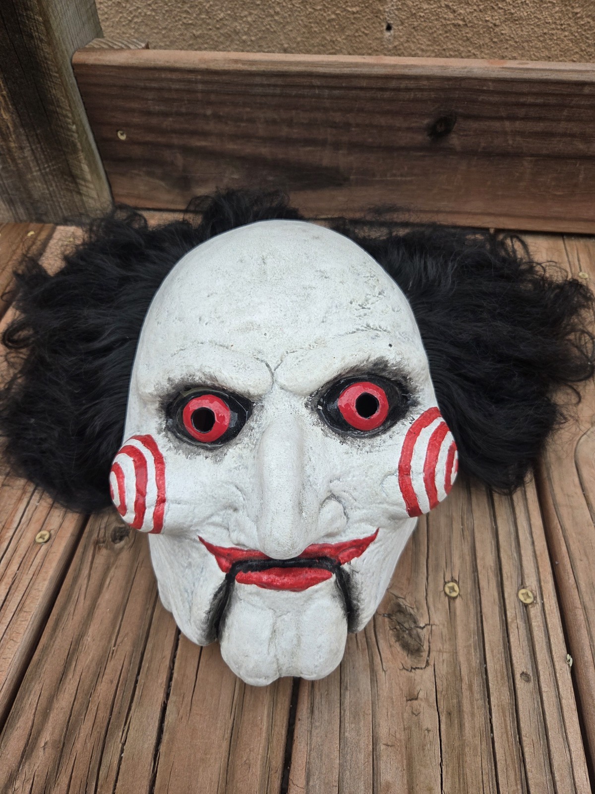 Trick or Treat Studios SAW Billy Puppet Full Latex Halloween Mask Lions Gate Trick or Treat Studios SAW Billy Puppet Full Latex Halloween Mask Lions Gate