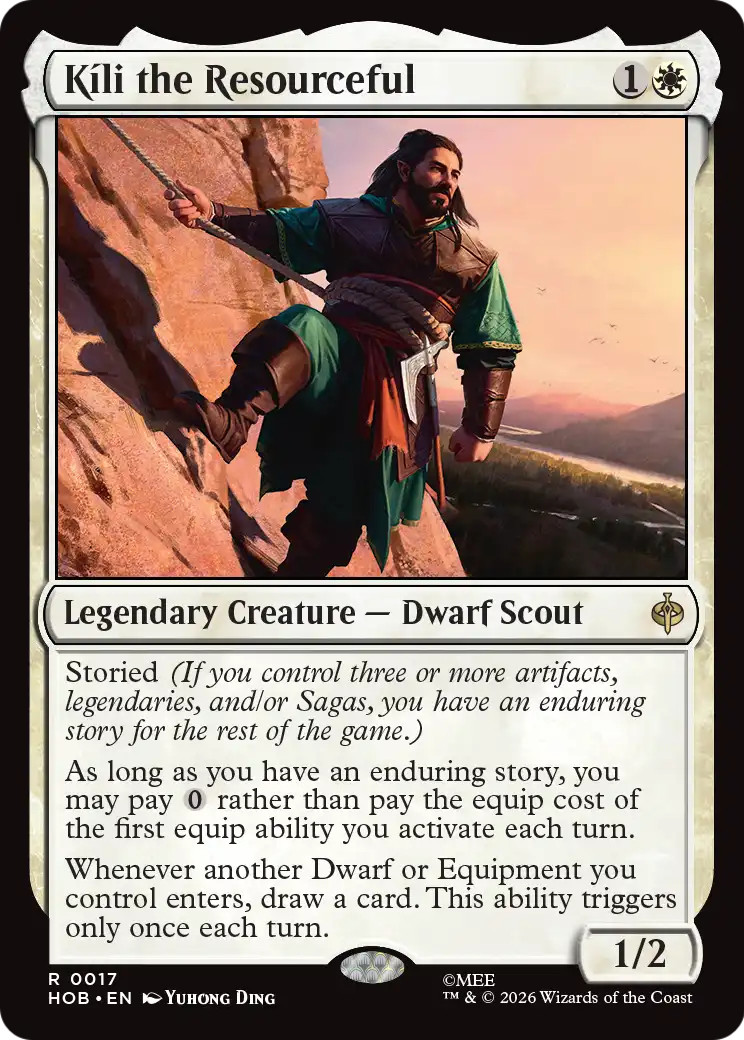 KILI THE RESOURCEFUL x1 mtg NM-M The Hobbit 1 Rare KILI THE RESOURCEFUL x1 mtg NM-M The Hobbit 1 Rare