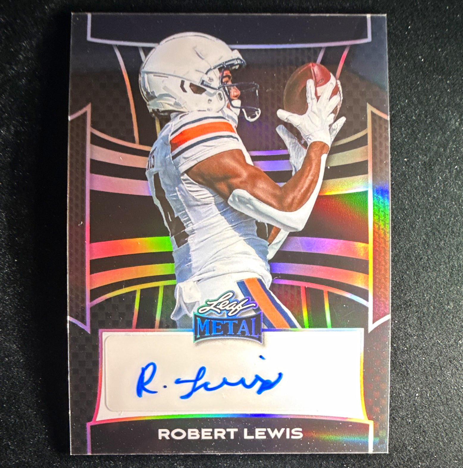 Leaf 2025 Metal Autographs Robert Lewis Auburn Tigers Silver Laser Auto RC /5 Leaf 2025 Metal Autographs Robert Lewis Auburn Tigers Silver Laser Auto RC /5